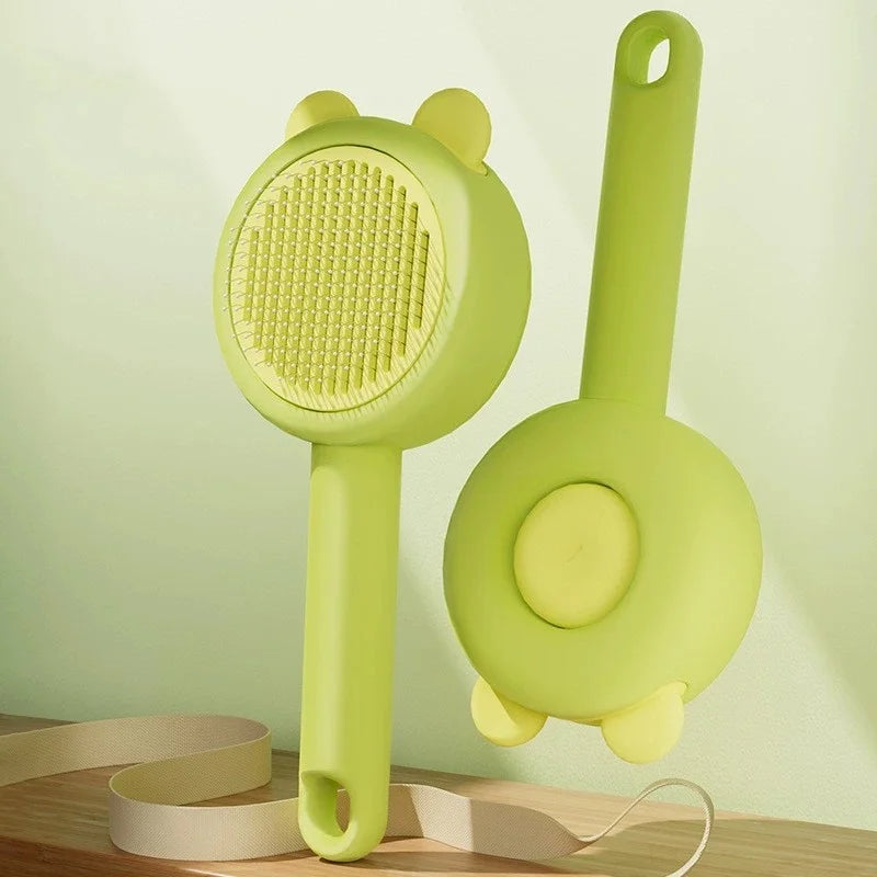 Self-Cleaning Pet Grooming Comb