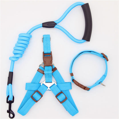 Strong Nylon Dog Lead Harness & Collar Set
