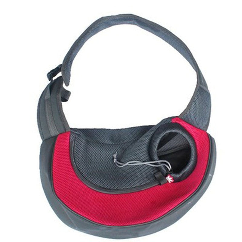 pet carrier sling bag red
