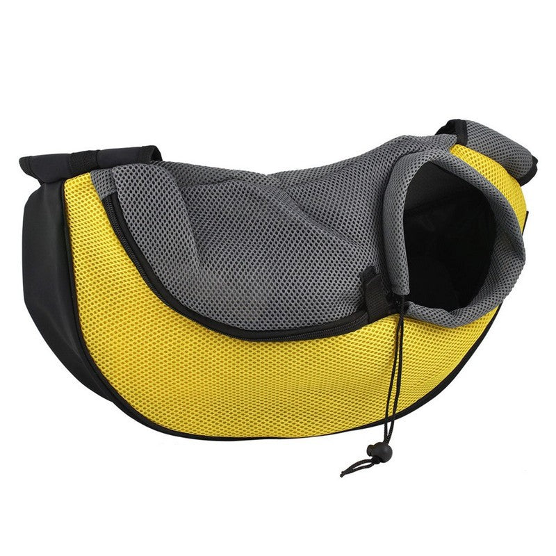 pet carrier sling bag yellow