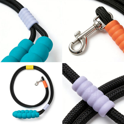 Rope Dog Lead with Soft Padded Handle – Durable 127cm