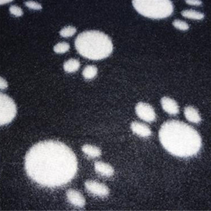 Paw Print Soft Fleece Pet Blanket