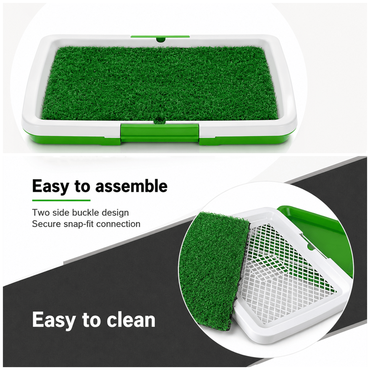 Dog Grass Toilet Training Pad with Tray
