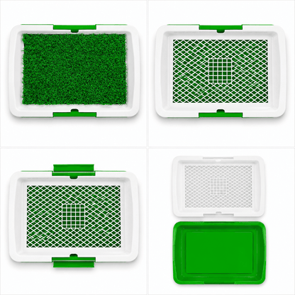Dog Grass Toilet Training Pad with Tray