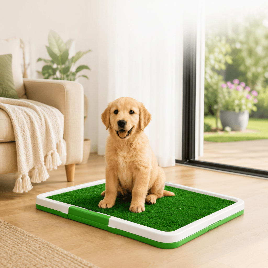 Dog Grass Toilet Training Pad with Tray