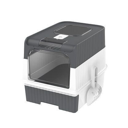 Large Self-Cleaning Enclosed Cat Litter Box