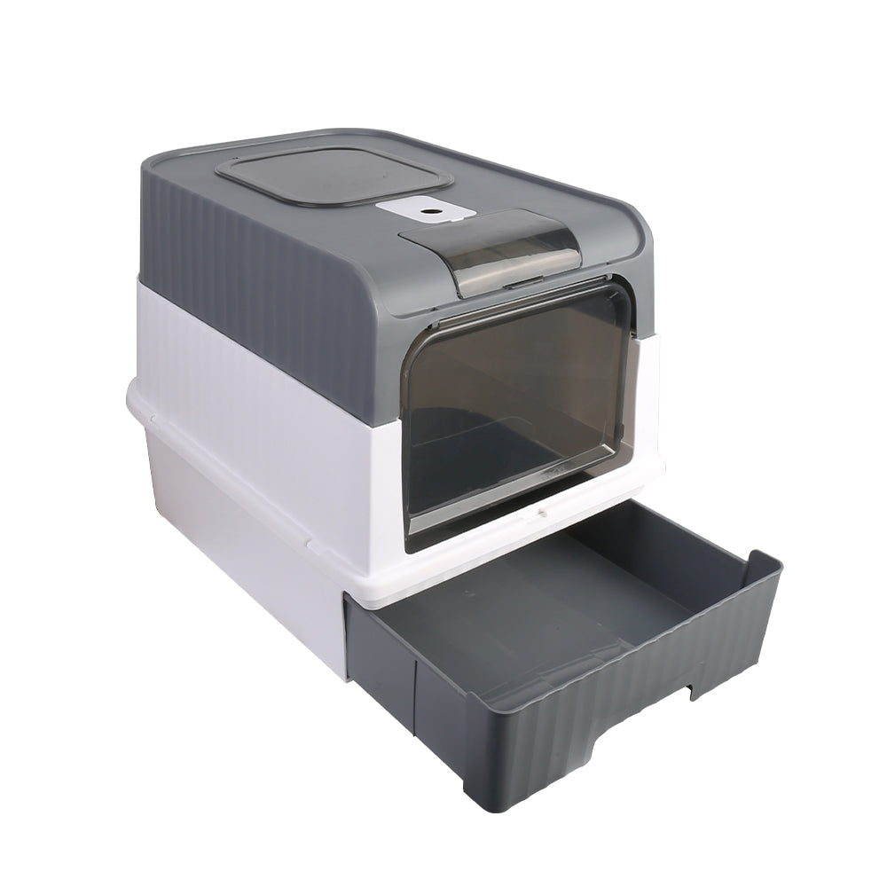 Large Self-Cleaning Enclosed Cat Litter Box