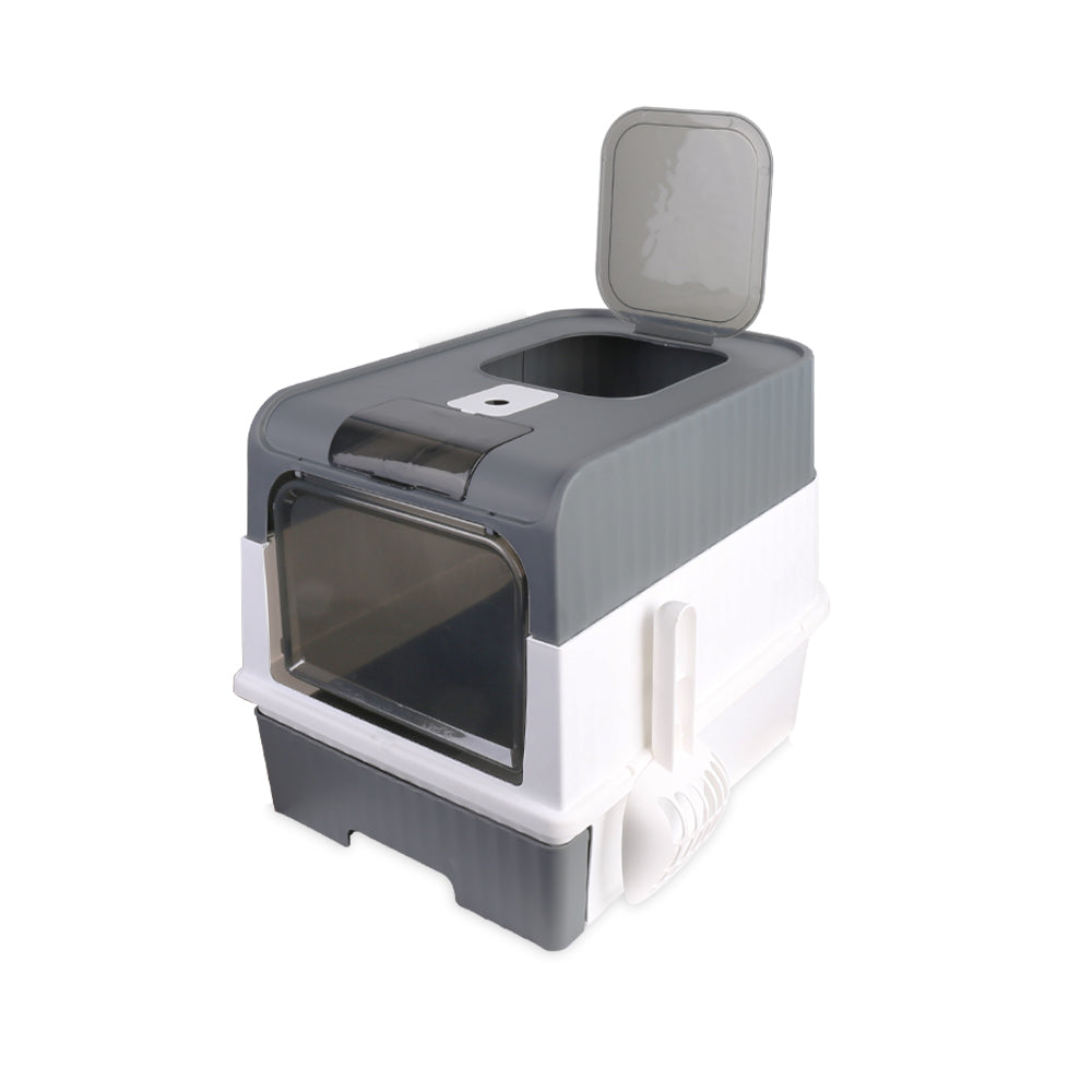 Large Self-Cleaning Enclosed Cat Litter Box