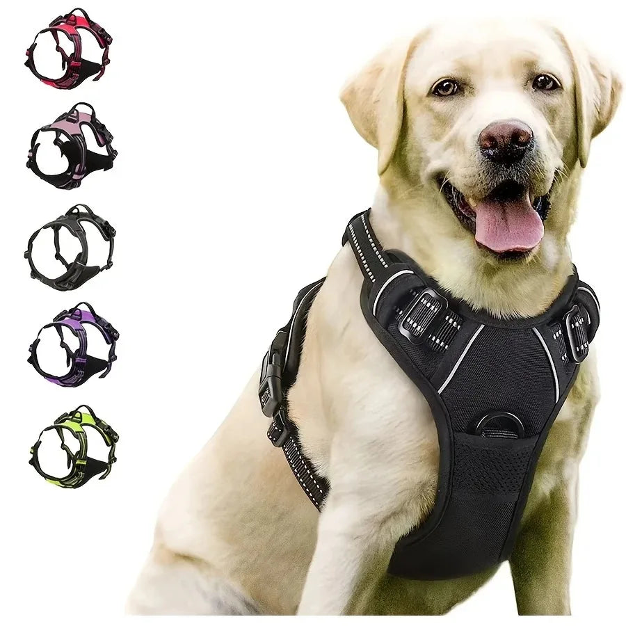 Dog Harness, Sturdy Design With Top Handle, All Weathers
