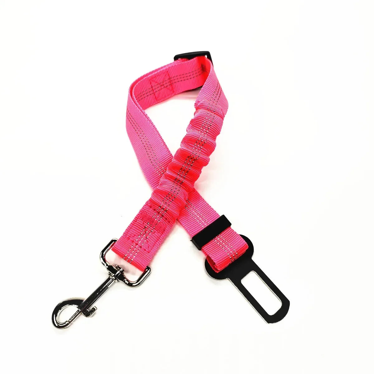 Adjustable Pet Car Seat Belt  With Clip Safety Lever