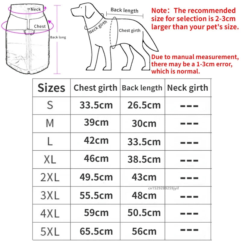 Waterproof Padded Dog Jacket