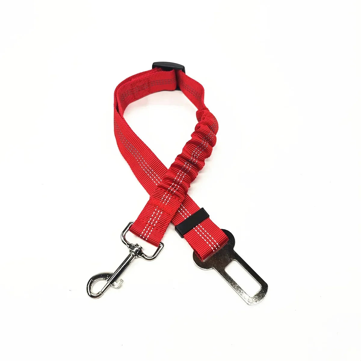 Adjustable Pet Car Seat Belt  With Clip Safety Lever