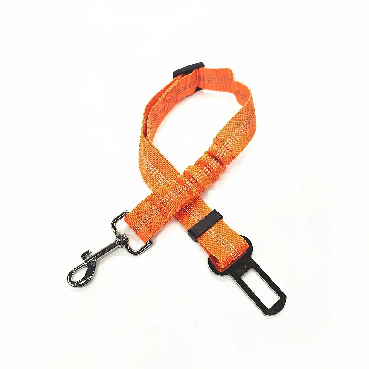 Adjustable Pet Car Seat Belt  With Clip Safety Lever