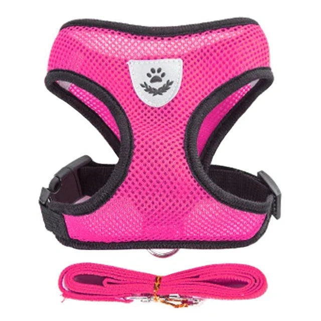 Cat and Puppy Adjustable Mesh Dog Harness For Small Pets