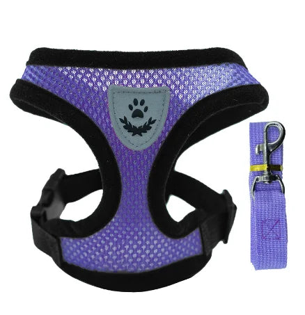 Cat and Puppy Adjustable Mesh Dog Harness For Small Pets