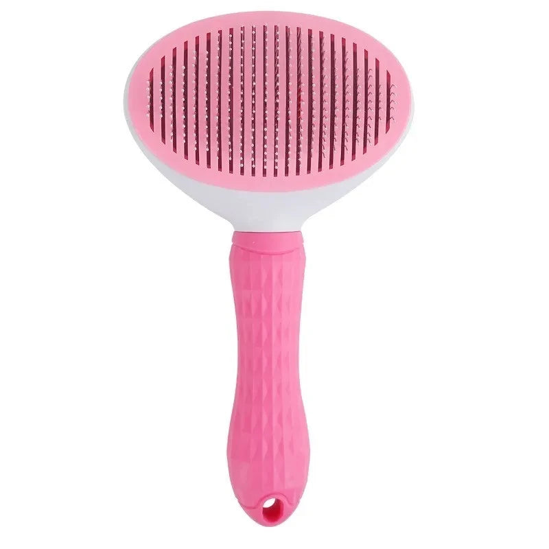 Pet Brush Comb, Self Cleaning Loose Pet Hair Remover