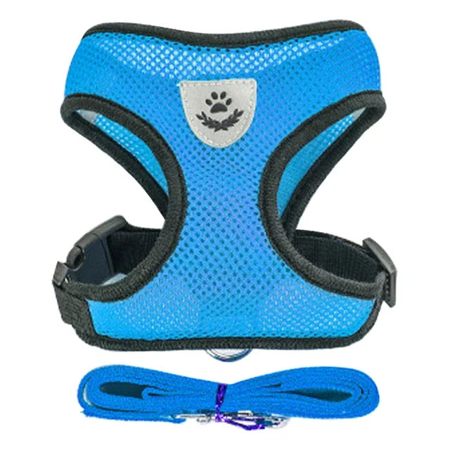 Cat and Puppy Adjustable Mesh Dog Harness For Small Pets