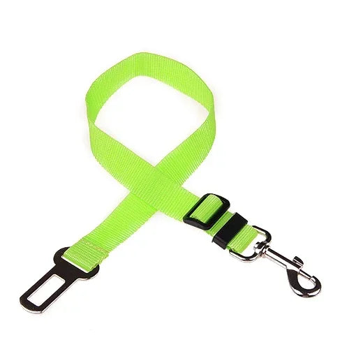 Adjustable Pet Car Seat Belt  With Clip Safety Lever