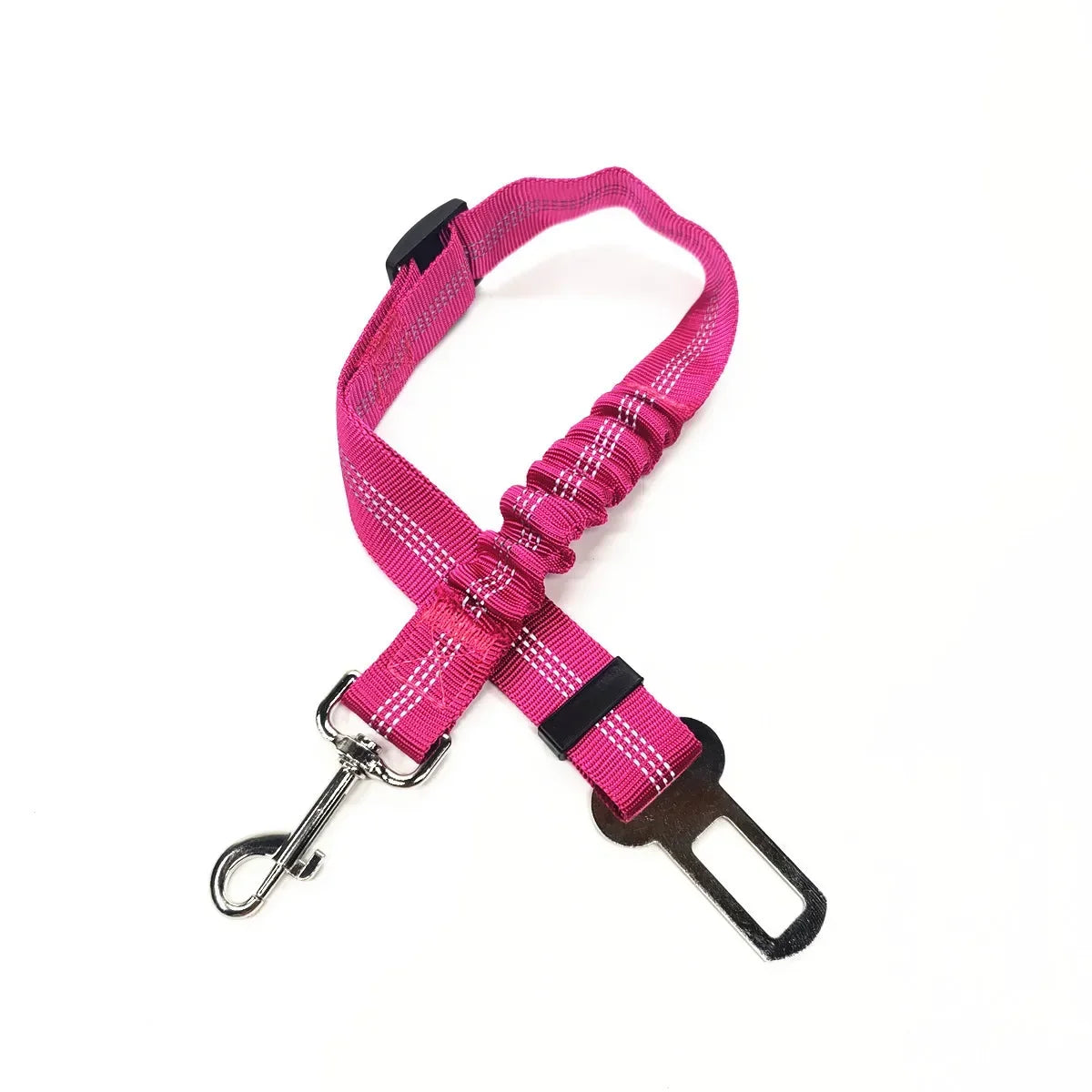 Adjustable Pet Car Seat Belt  With Clip Safety Lever