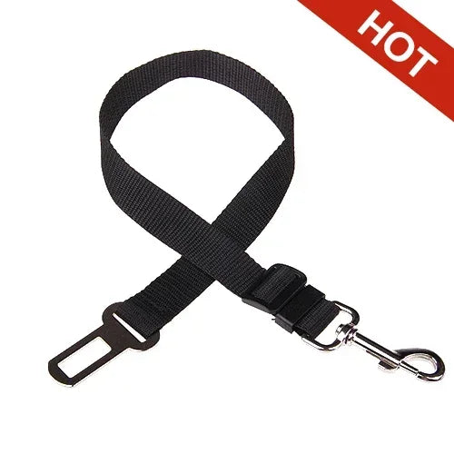 Adjustable Pet Car Seat Belt  With Clip Safety Lever