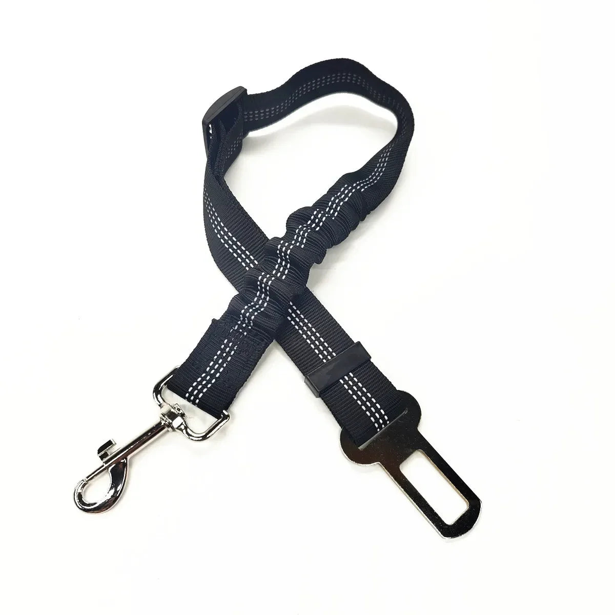 Adjustable Pet Car Seat Belt  With Clip Safety Lever