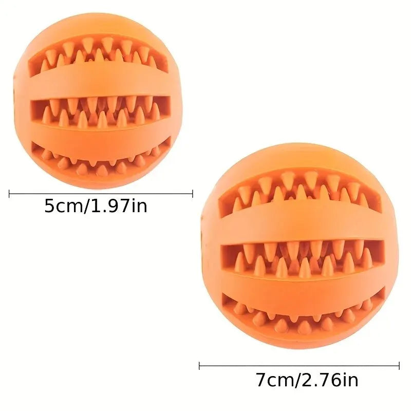 Dog Toy Ball, Nontoxic Bite Resistant Toy Ball, Treat Feeder
