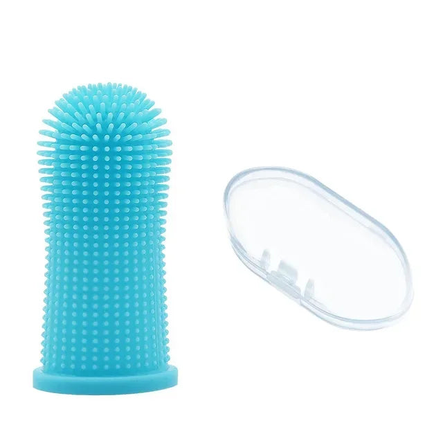 Super Soft Pet Finger Toothbrush Suitable For Dogs and Cats, Nontoxic Silicone