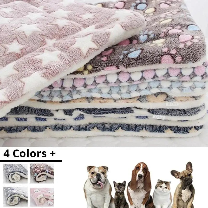 Soft Thickened Blanket Pad Fleece Home Washable Warm Bear Pattern