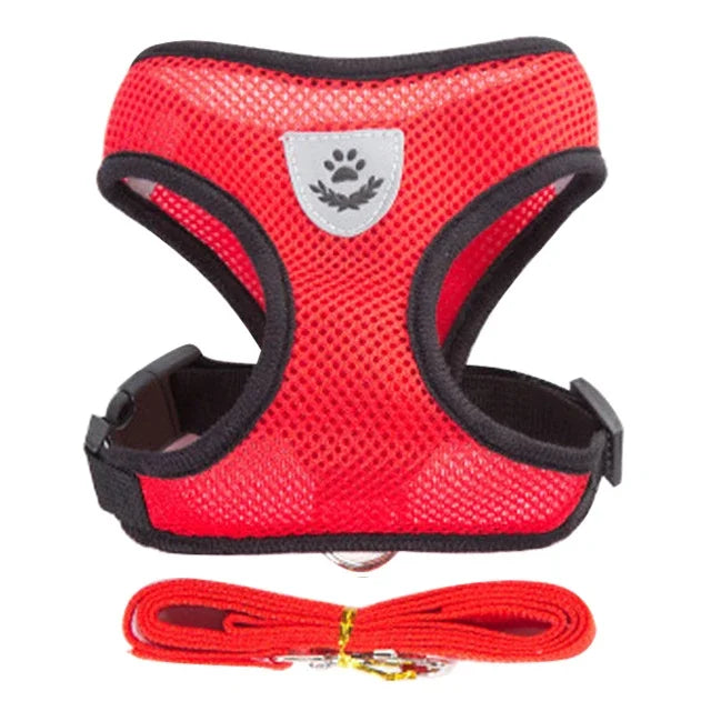 Cat and Puppy Adjustable Mesh Dog Harness For Small Pets