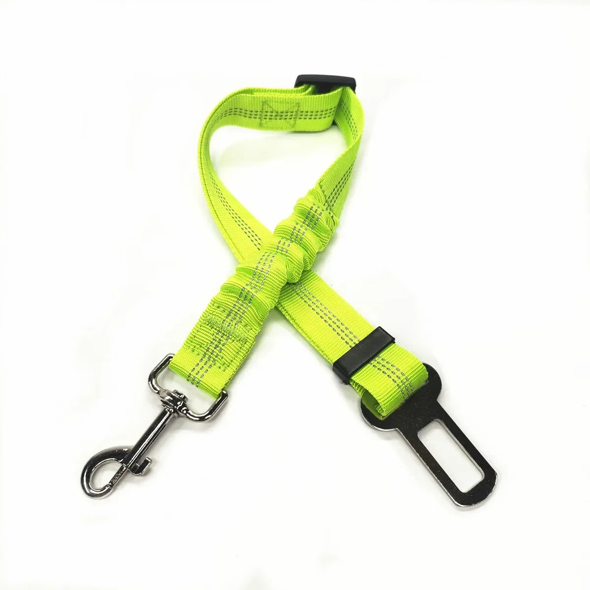Adjustable Pet Car Seat Belt  With Clip Safety Lever