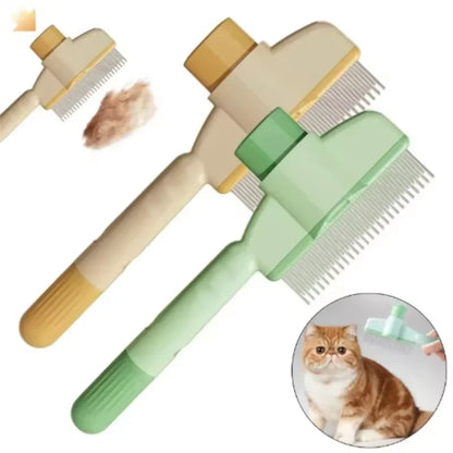 Self-Cleaning Pet Grooming Comb