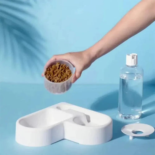 Automatic Water Dispensing Pet Feeder, Dual-use Multi-functional For Drinking And Feeding