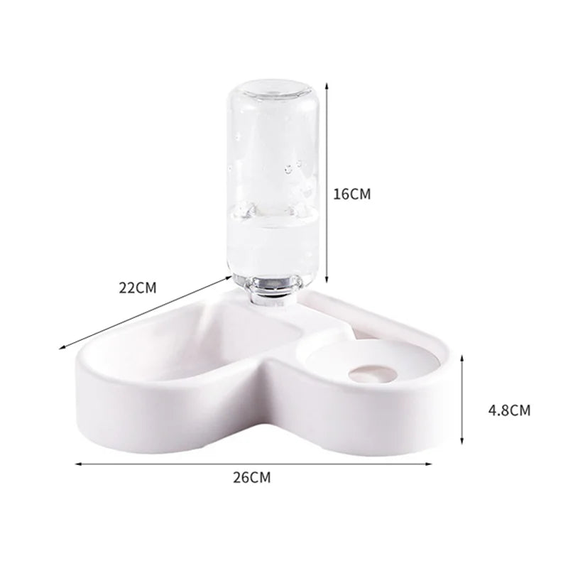 Automatic Water Dispensing Pet Feeder, Dual-use Multi-functional For Drinking And Feeding