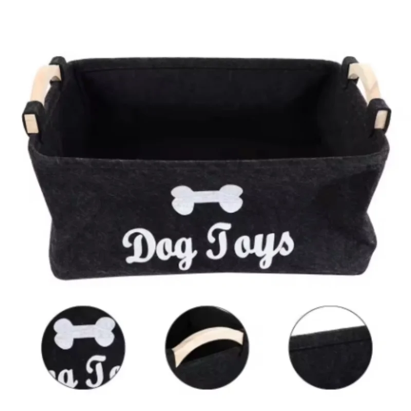 Felt Pet Toy Storage Box