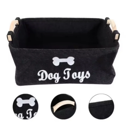 Felt Pet Toy Storage Box