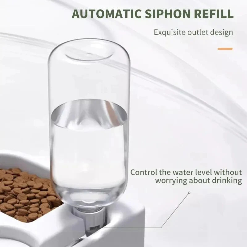 Automatic Water Dispensing Pet Feeder, Dual-use Multi-functional For Drinking And Feeding
