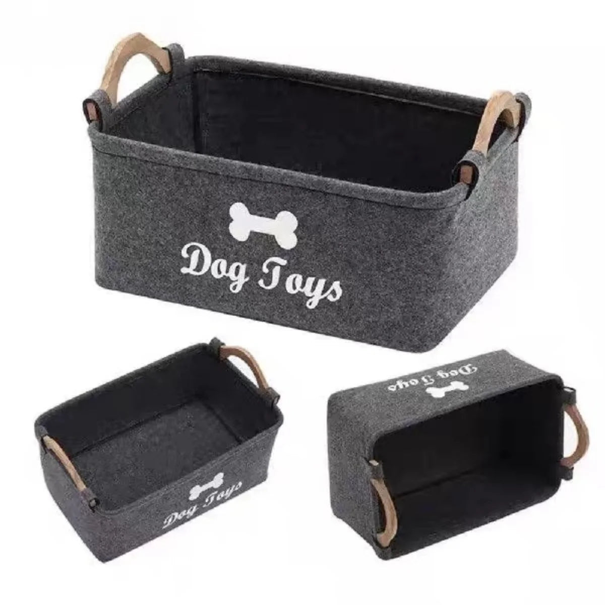 Felt Pet Toy Storage Box