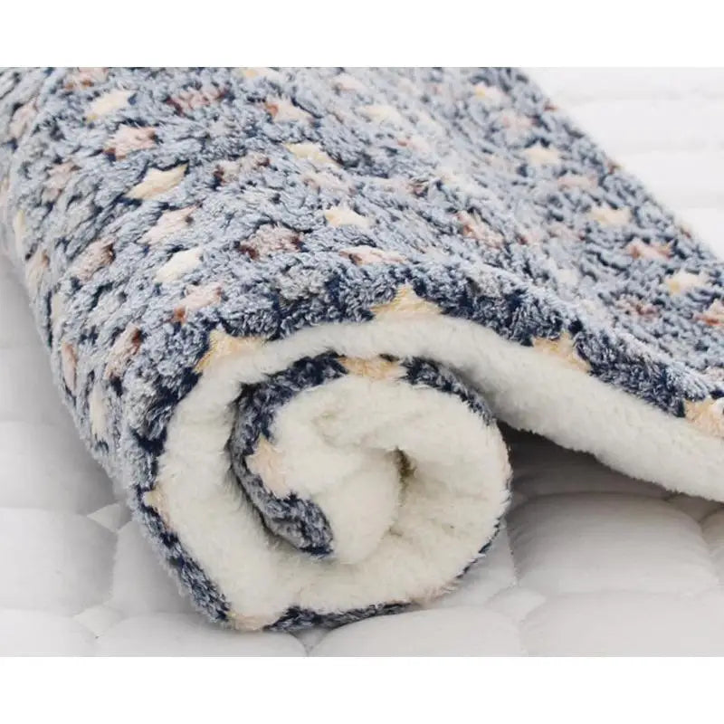 Soft Thickened Blanket Pad Fleece Home Washable Warm Bear Pattern