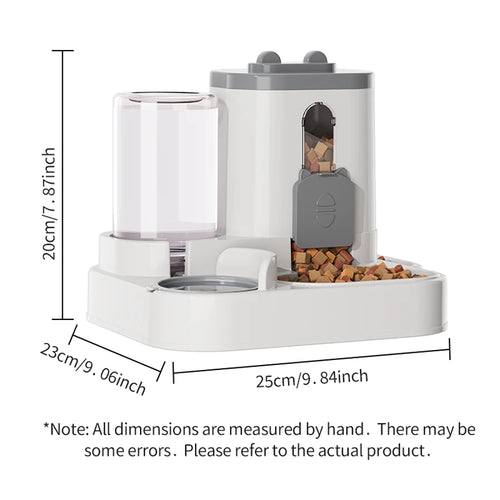 Automatic Pet Feeder with Water Dispenser – Large Capacity for Dogs & Cats