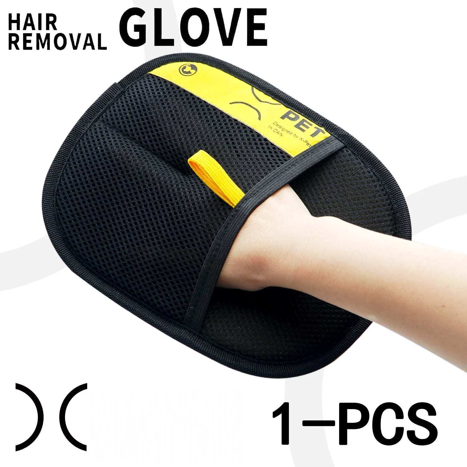 Pet Hair Remover Gloves Electrostatic for Cats Dogs, Reusable Washable Grooming Glove with 2-in-1 Lint Roller Brush