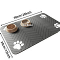Pet Feeding Mat, Absorbent, Rubber Backing Quick Dry Mat for Dogs and Cats