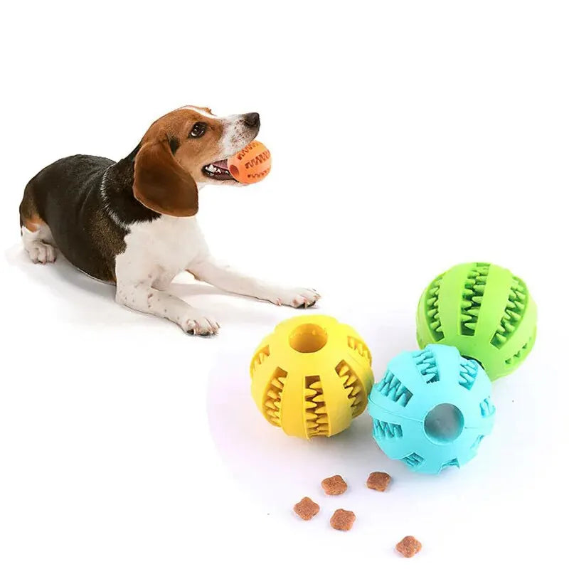 Dog Toy Ball, Nontoxic Bite Resistant Toy Ball, Treat Feeder
