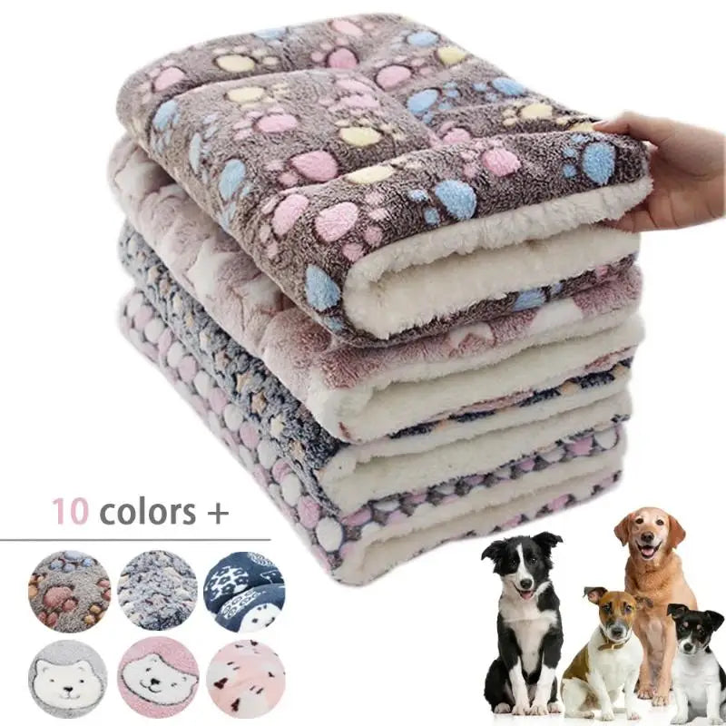 Soft Thickened Blanket Pad Fleece Home Washable Warm Bear Pattern