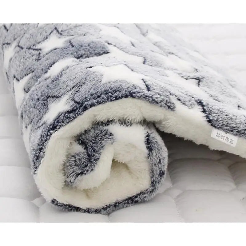 Soft Thickened Blanket Pad Fleece Home Washable Warm Bear Pattern