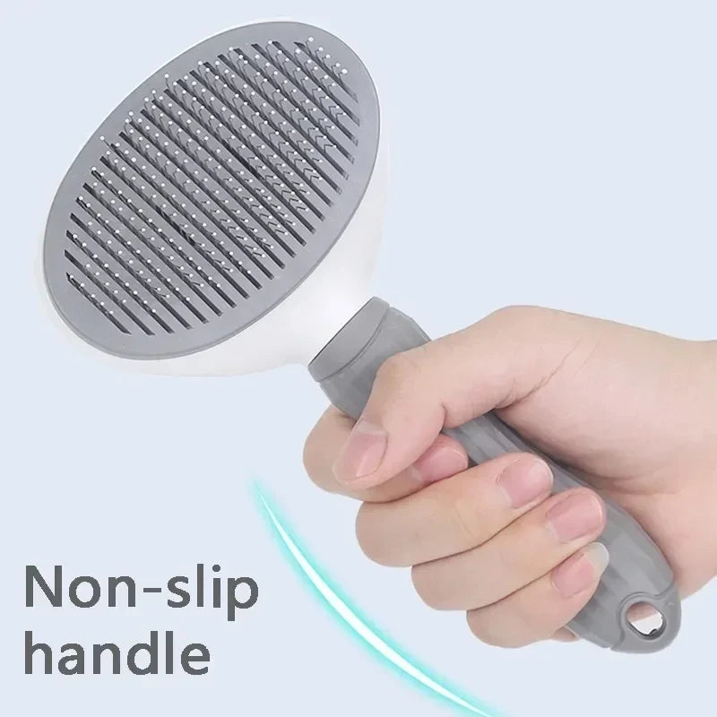 Pet Brush Comb, Self Cleaning Loose Pet Hair Remover