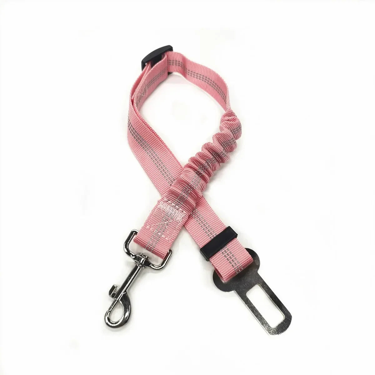 Adjustable Pet Car Seat Belt  With Clip Safety Lever