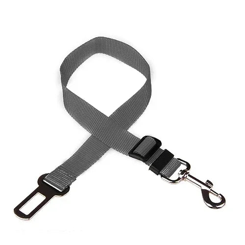 Adjustable Pet Car Seat Belt  With Clip Safety Lever