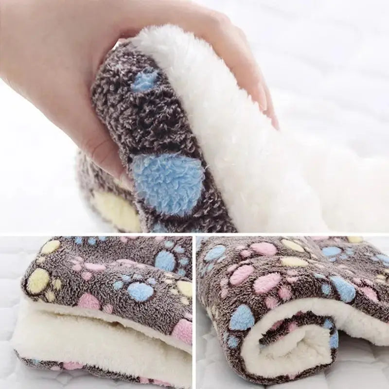 Soft Thickened Blanket Pad Fleece Home Washable Warm Bear Pattern