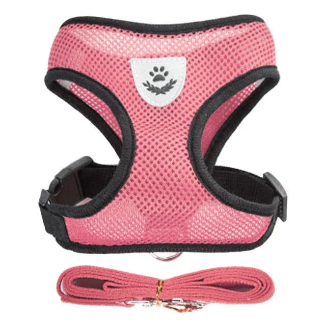 Cat and Puppy Adjustable Mesh Dog Harness For Small Pets