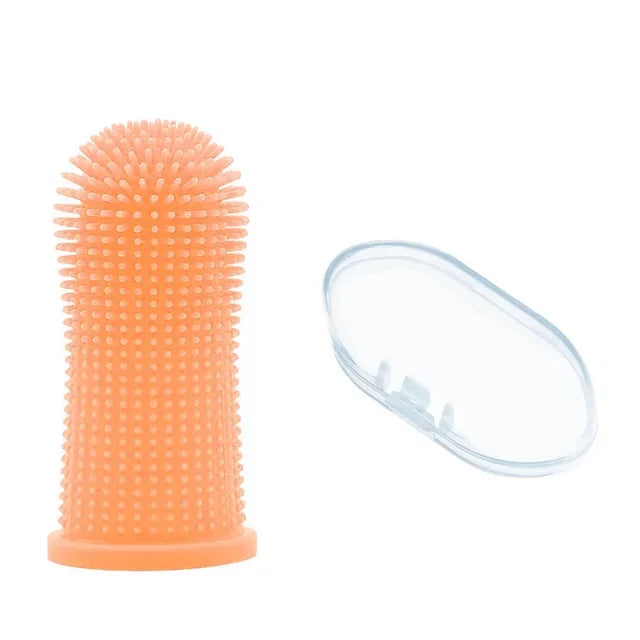 Super Soft Pet Finger Toothbrush Suitable For Dogs and Cats, Nontoxic Silicone